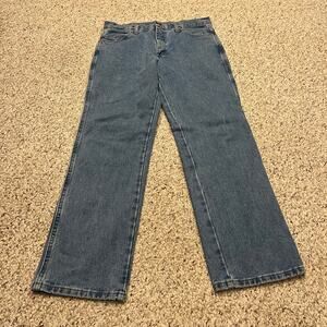 Wrangler Rugged Wear Relaxed Fit Jeans Sz 32x30 Denim Workwear Medium Wash